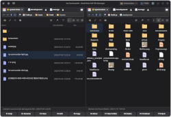 Ice Commander desktop app, dark theme